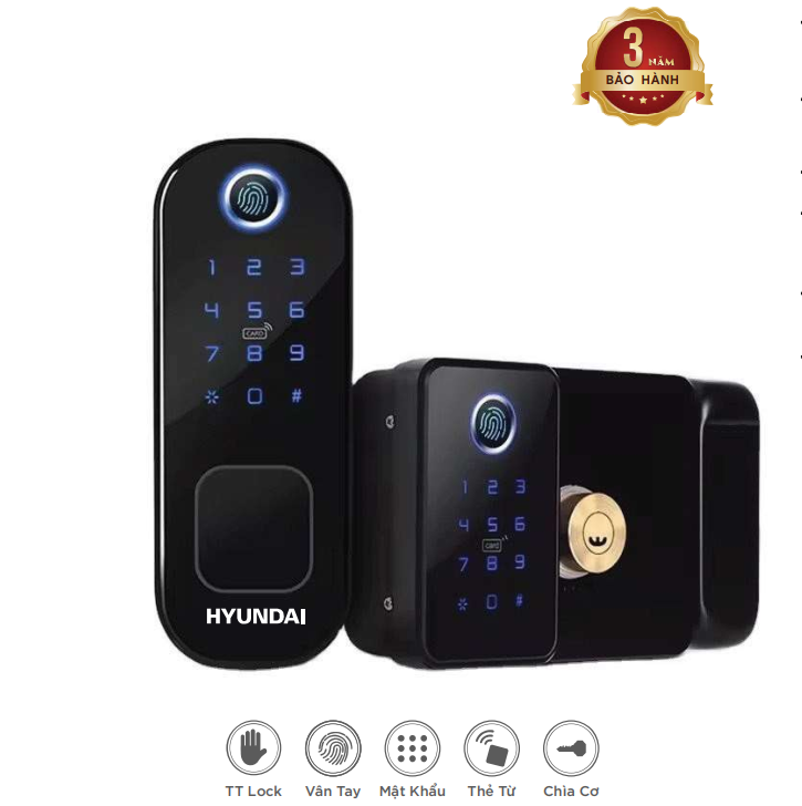 Khóa cửa cổng vân tay Hyundai HY-SLN002 App wifi